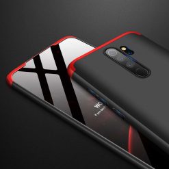 Kryty na mobil | Obojstranné puzdro 360 Full body protection čierno-červené – Xiaomi Redmi Note 8 Pro | Kryty na mobil