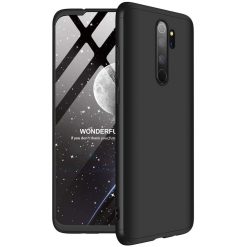 Kryty na mobil | Obojstranné puzdro 360 Full body protection čierne – Xiaomi Redmi Note 8 Pro | Kryty na mobil