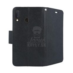 Peňaženkové puzdro Fancy Book čierne – Samsung Galaxy A20e | Kryty na mobil Kryty na mobil | Peňaženkové puzdro Fancy Book čierne – Samsung Galaxy A20e | Kryty na mobil