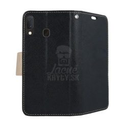 Peňaženkové puzdro Fancy Book čierno-zlaté – Samsung Galaxy A20e | Kryty na mobil Kryty na mobil | Peňaženkové puzdro Fancy Book čierno-zlaté – Samsung Galaxy A20e | Kryty na mobil