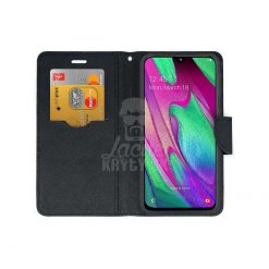 Peňaženkové puzdro Fancy Book čierne – Xiaomi Redmi 8