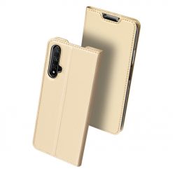 Kryty na mobil | Knižkové puzdro Dux Ducis Skin Pro zlaté – Honor 20 / Huawei Nova 5T | Kryty na mobil