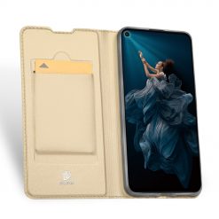 Kryty na mobil | Knižkové puzdro Dux Ducis Skin Pro zlaté – Honor 20 / Huawei Nova 5T | Kryty na mobil