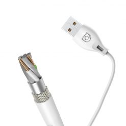 Kryty na mobil | Lightning kábel dátový Dudao L4L 2,1A 1m biely | Kryty na mobil