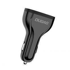 Nabíjačka do auta Dudao R7S 2,4A Quick Charge 3.0 na 3 USB čierna | Kryty na mobil Kryty na mobil | Nabíjačka do auta Dudao R7S 2,4A Quick Charge 3.0 na 3 USB čierna | Kryty na mobil