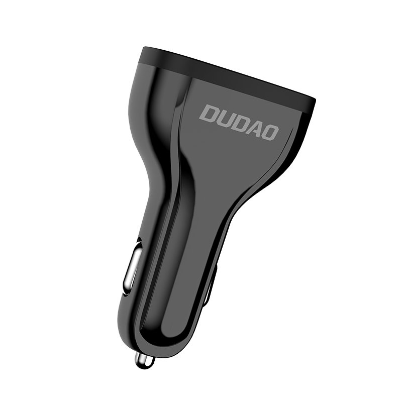 Nabíjačka do auta Dudao R7S 2,4A Quick Charge 3.0 na 3 USB čierna | Kryty na mobil Kryty na mobil | Nabíjačka do auta Dudao R7S 2,4A Quick Charge 3.0 na 3 USB čierna | Kryty na mobil