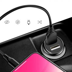 Kryty na mobil | Nabíjačka do auta Dudao R5 2,4A na 2 USB červená | Kryty na mobil