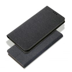 Peňaženkové puzdro Fabric Flip Bookcase čierne – Xiaomi Redmi Note 8 Pro | Kryty na mobil Kryty na mobil | Peňaženkové puzdro Fabric Flip Bookcase čierne – Xiaomi Redmi Note 8 Pro | Kryty na mobil