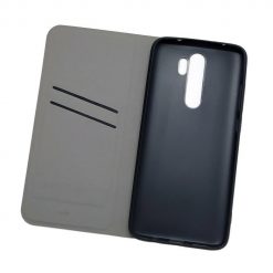 Peňaženkové puzdro Fabric Flip Bookcase čierne – Xiaomi Redmi Note 8 Pro | Kryty na mobil Kryty na mobil | Peňaženkové puzdro Fabric Flip Bookcase čierne – Xiaomi Redmi Note 8 Pro | Kryty na mobil
