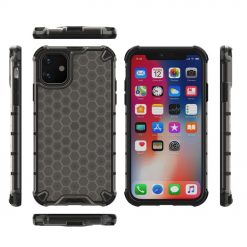Kryty na mobil | Odolný kryt Honeycomb Armor čierny – iPhone 11 | Kryty na mobil