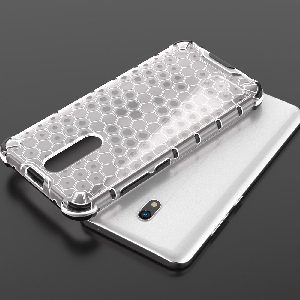 Odolný kryt Honeycomb Armor transparentný – Xiaomi Redmi 8 / Redmi 8A | Kryty na mobil Kryty na mobil | Odolný kryt Honeycomb Armor transparentný – Xiaomi Redmi 8 / Redmi 8A | Kryty na mobil
