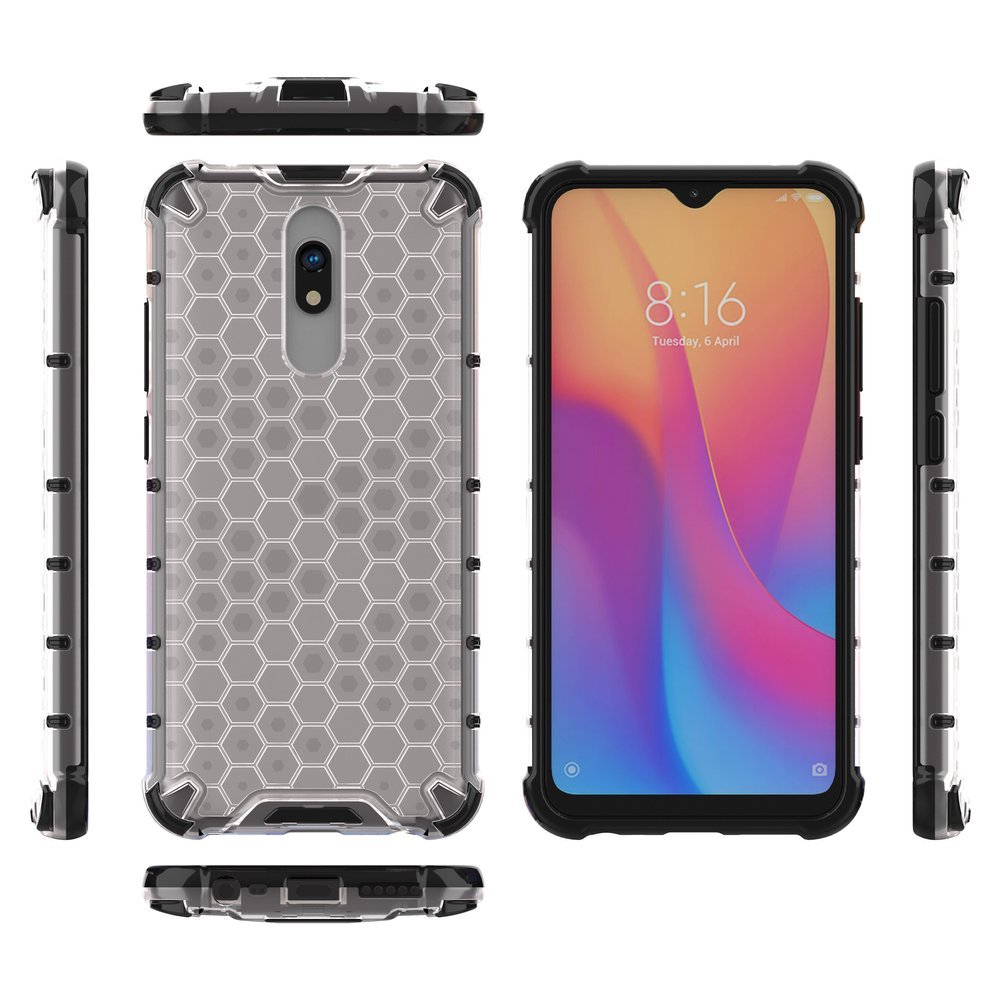 Odolný kryt Honeycomb Armor transparentný – Xiaomi Redmi 8 / Redmi 8A | Kryty na mobil Kryty na mobil | Odolný kryt Honeycomb Armor transparentný – Xiaomi Redmi 8 / Redmi 8A | Kryty na mobil