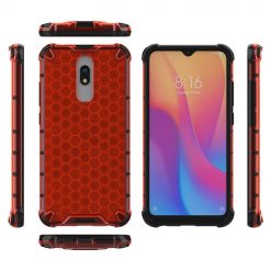 Odolný kryt Honeycomb Armor červený – Xiaomi Redmi 8 / Redmi 8A