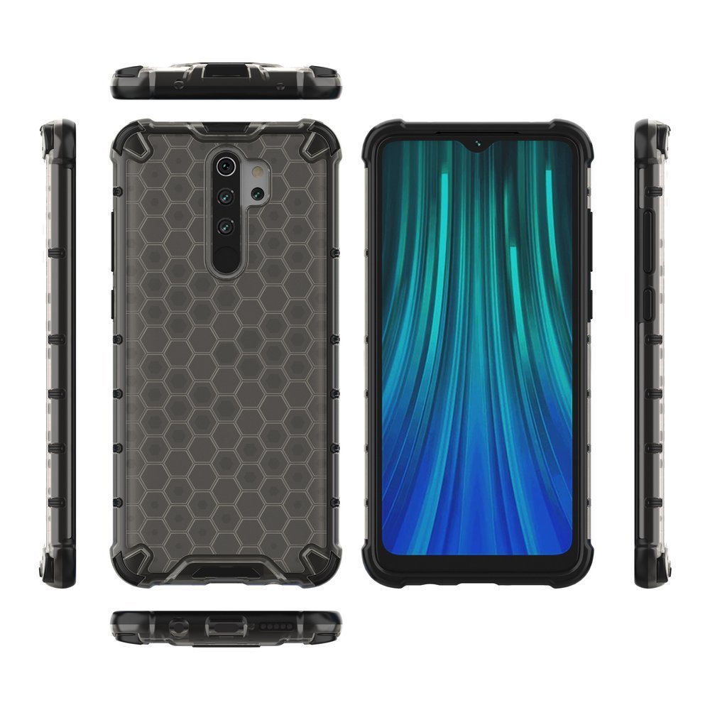 Odolný kryt Honeycomb Armor čierny – Xiaomi Redmi Note 8 Pro | Kryty na mobil Kryty na mobil | Odolný kryt Honeycomb Armor čierny – Xiaomi Redmi Note 8 Pro | Kryty na mobil
