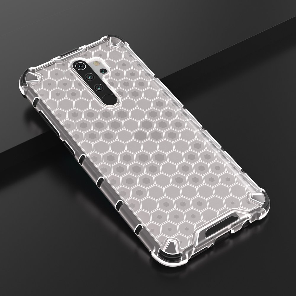 Odolný kryt Honeycomb Armor transparentný – Xiaomi Redmi Note 8 Pro | Kryty na mobil Kryty na mobil | Odolný kryt Honeycomb Armor transparentný – Xiaomi Redmi Note 8 Pro | Kryty na mobil
