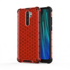 Kryty na mobil | Odolný kryt Honeycomb Armor červený – Xiaomi Redmi Note 8 Pro | Kryty na mobil