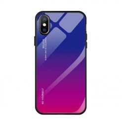 Kryty na mobil | Sklenený kryt Gradient glass modro-fialový – iPhone X / XS | Kryty na mobil