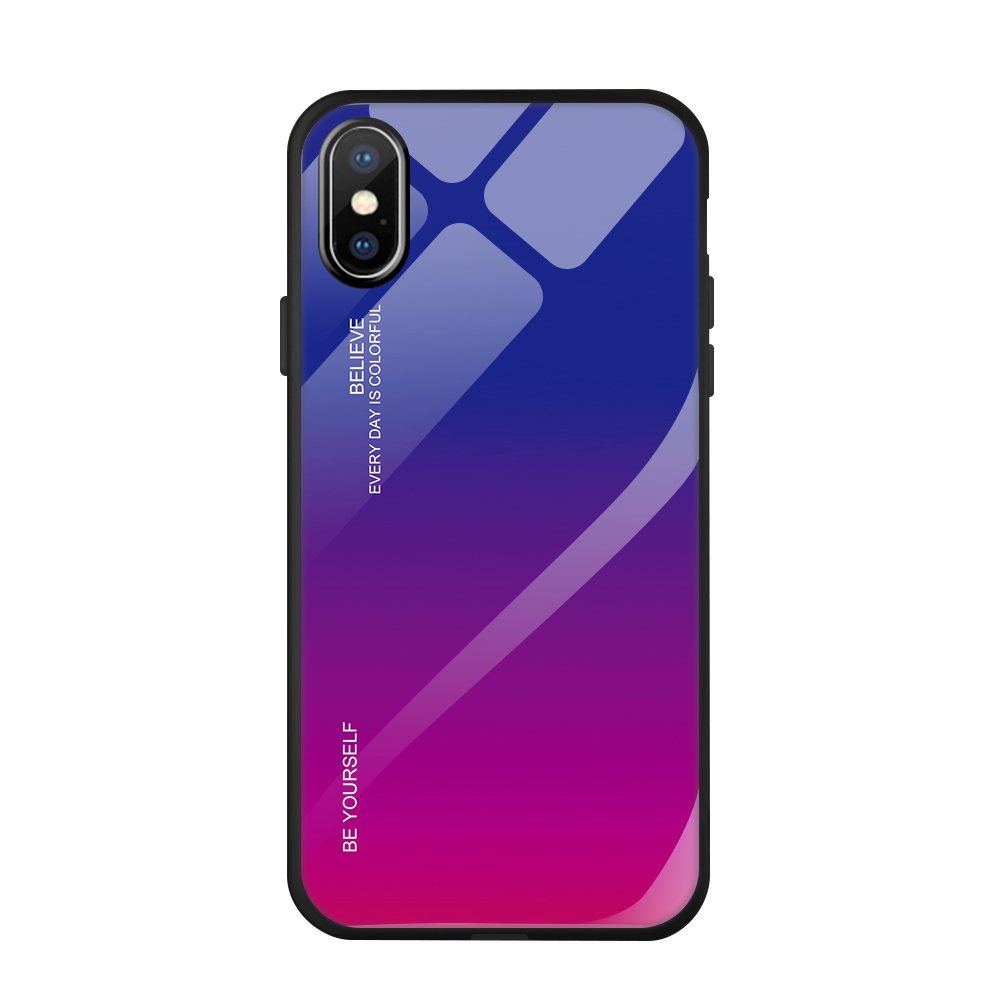 Sklenený kryt Gradient glass modro-fialový– iPhone Xr | Kryty na mobil Kryty na mobil | Sklenený kryt Gradient glass modro-fialový– iPhone Xr | Kryty na mobil