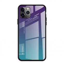 Kryty na mobil | Sklenený kryt Gradient glass fialovo-modrý – iPhone 11 Pro | Kryty na mobil
