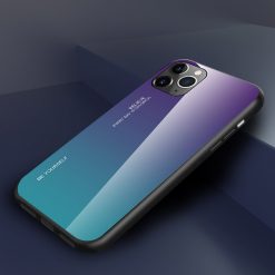 Sklenený kryt Gradient glass fialovo-modrý – iPhone 11 Pro | Kryty na mobil Kryty na mobil | Sklenený kryt Gradient glass fialovo-modrý – iPhone 11 Pro | Kryty na mobil