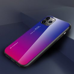 Kryty na mobil | Sklenený kryt Gradient glass modro-fialový – iPhone 11 Pro | Kryty na mobil