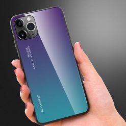 Kryty na mobil | Sklenený kryt Gradient glass fialovo-modrý – iPhone 11 Pro Max | Kryty na mobil