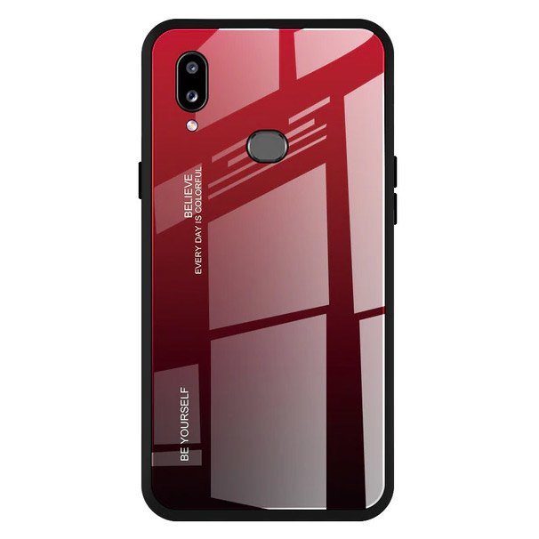 Sklenený kryt Gradient glass červeno-čierny – Samsung Galaxy A20e | Kryty na mobil Kryty na mobil | Sklenený kryt Gradient glass červeno-čierny – Samsung Galaxy A20e | Kryty na mobil