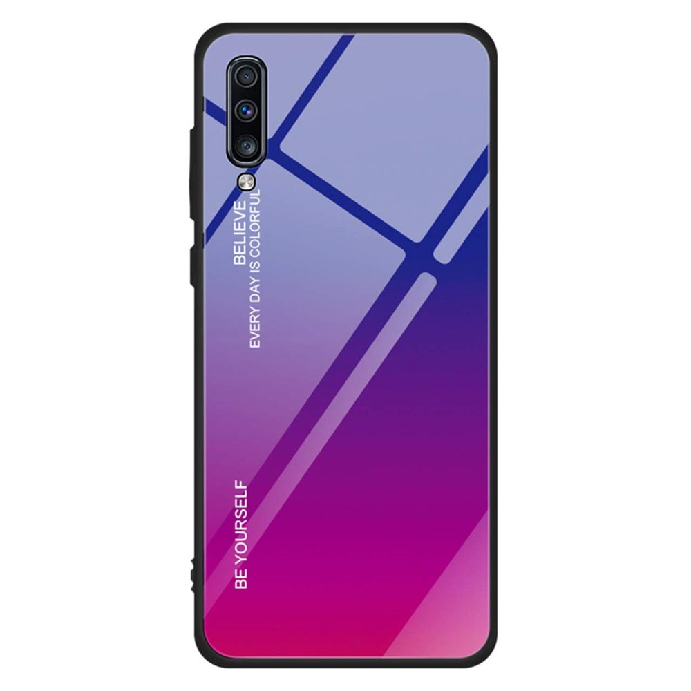 Sklenený kryt Gradient glass modro-fialový – Samsung Galaxy A70 | Kryty na mobil Kryty na mobil | Sklenený kryt Gradient glass modro-fialový – Samsung Galaxy A70 | Kryty na mobil