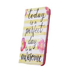 Kryty na mobil | Knižkové puzdro Trendy Perfect day to be awesome – Sony Xperia 10 | Kryty na mobil