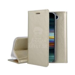 Kryty na mobil | Knižkové puzdro Magnet Book zlaté – Sony Xperia 10 | Kryty na mobil