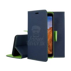 Kryty na mobil | Peňaženkové puzdro Fancy Book modro-limetkové – Xiaomi Redmi 7A | Kryty na mobil