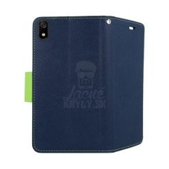 Kryty na mobil | Peňaženkové puzdro Fancy Book modro-limetkové – Xiaomi Redmi 7A | Kryty na mobil