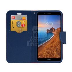 Peňaženkové puzdro Fancy Book červené – Xiaomi Redmi 7A | Kryty na mobil Kryty na mobil | Peňaženkové puzdro Fancy Book červené – Xiaomi Redmi 7A | Kryty na mobil