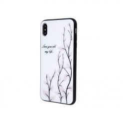 Kryty na mobil | Sklenený kryt Magic glass leaves – iPhone Xr | Kryty na mobil