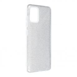 Ligotavý Kryt Forcell Shining strieborný – Samsung Galaxy A51