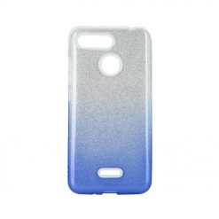 Kryty na mobil | Ligotavý Kryt Forcell Shining transparentno-modrý – Xiaomi Redmi Note 8T | Kryty na mobil