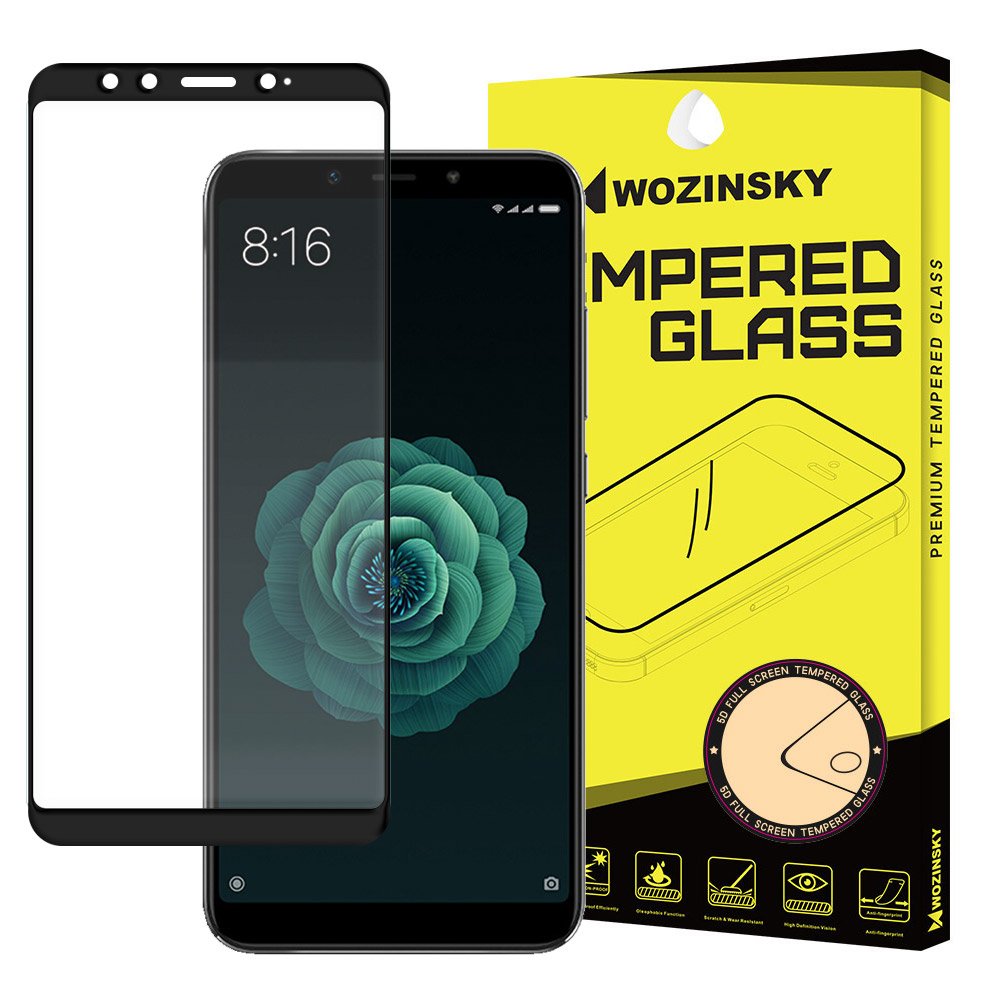 Tvrdené sklo celopovrchové 9H Wozinsky čierne – Xiaomi Mi A2 | Kryty na mobil Kryty na mobil | Tvrdené sklo celopovrchové 9H Wozinsky čierne – Xiaomi Mi A2 | Kryty na mobil
