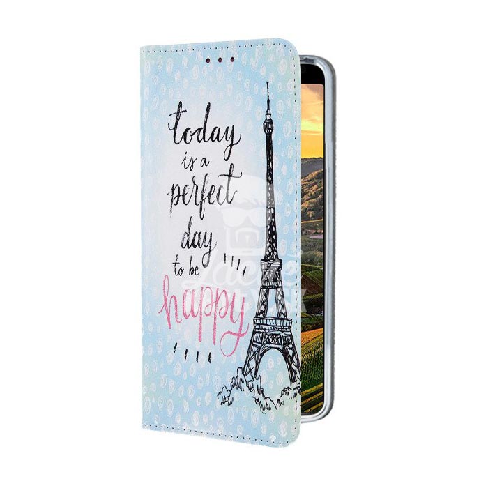 Knižkové puzdro Trendy Perfect day to be happy – Sony Xperia 10 Plus | Kryty na mobil Kryty na mobil | Knižkové puzdro Trendy Perfect day to be happy – Sony Xperia 10 Plus | Kryty na mobil