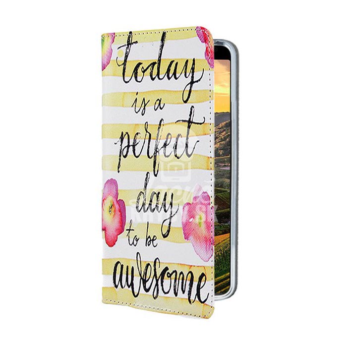 Knižkové puzdro Trendy Perfect day to be awesome – Sony Xperia 10 Plus | Kryty na mobil Kryty na mobil | Knižkové puzdro Trendy Perfect day to be awesome – Sony Xperia 10 Plus | Kryty na mobil