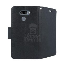 Kryty na mobil | Peňaženkové puzdro Fancy Book čierne – LG K50 / LG Q60 | Kryty na mobil