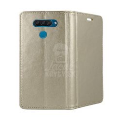 Kryty na mobil | Knižkové puzdro Magnet Book zlaté – LG K50 / LG Q60 | Kryty na mobil