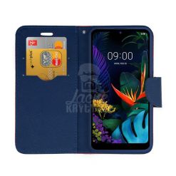 Peňaženkové puzdro Fancy Book červené – LG K50 / LG Q60 | Kryty na mobil Kryty na mobil | Peňaženkové puzdro Fancy Book červené – LG K50 / LG Q60 | Kryty na mobil