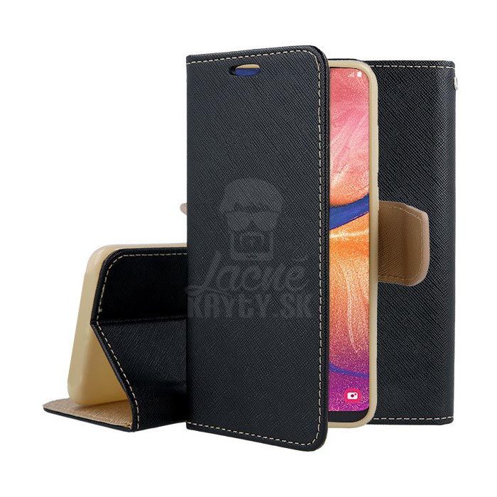 Peňaženkové puzdro Fancy Book čierno-zlaté – Samsung Galaxy A51 | Kryty na mobil Kryty na mobil | Peňaženkové puzdro Fancy Book čierno-zlaté – Samsung Galaxy A51 | Kryty na mobil