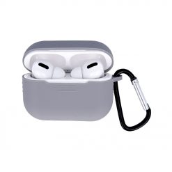 Kryty na mobil | Puzdro Silicone Hook AirPods sivé – Apple AirPods Pro | Kryty na mobil
