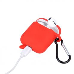 Kryty na mobil | Puzdro Silicone Hook AirPods červené – Apple AirPods | Kryty na mobil