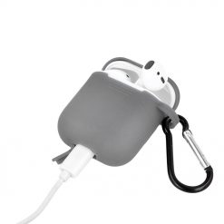 Puzdro Silicone Hook AirPods sivé – Apple AirPods | Kryty na mobil Kryty na mobil | Puzdro Silicone Hook AirPods sivé – Apple AirPods | Kryty na mobil