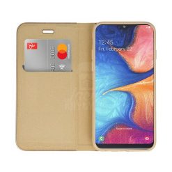 Knižkové puzdro Luna Book zlaté – Samsung Galaxy A20e | Kryty na mobil Kryty na mobil | Knižkové puzdro Luna Book zlaté – Samsung Galaxy A20e | Kryty na mobil