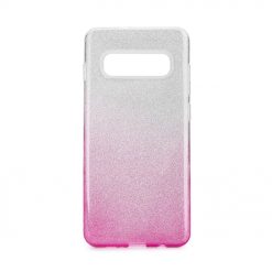 Kryty na mobil | Ligotavý Kryt Forcell Shining transparentno-ružový – Samsung Galaxy S20 Ultra | Kryty na mobil