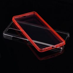 Puzdro 360 Full Cover transparentno-červené – Samsung Galaxy S20 | Kryty na mobil Kryty na mobil | Puzdro 360 Full Cover transparentno-červené – Samsung Galaxy S20 | Kryty na mobil
