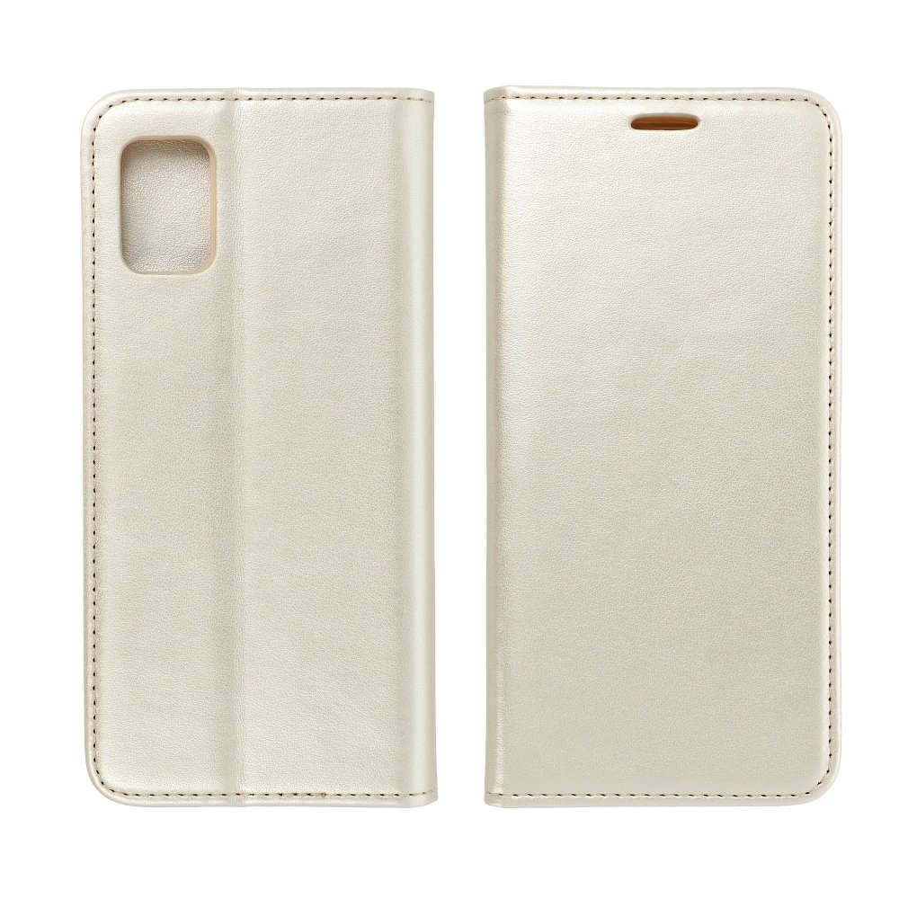 Knižkové puzdro Magnet Book zlaté – Samsung Galaxy A51 | Kryty na mobil Kryty na mobil | Knižkové puzdro Magnet Book zlaté – Samsung Galaxy A51 | Kryty na mobil